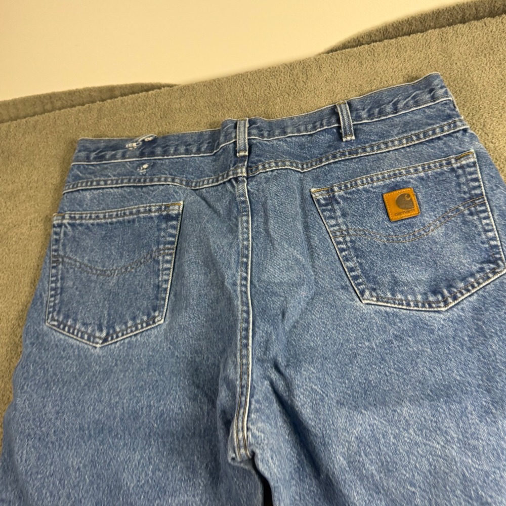 Carhartt B17 DST Mens Relaxed Fit Straight Leg Denim Jeans Blue 40x32
